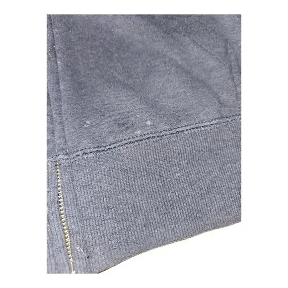 Notre Dame Distressed Look Mock Neck Zippered Sweatshirt Size S - Picture 4 of 4